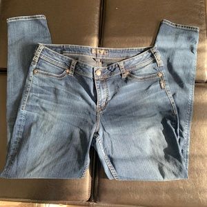 Silver mid super skinny jeans